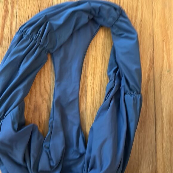 Marysia sz L teal bikini bottoms ruched perfect condition they didn’t fit NWOT - Picture 4 of 4